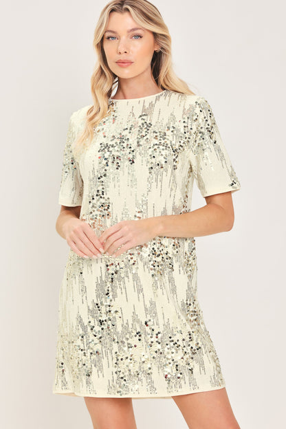 Flying Tomato Noir & Ivory Black/cream Statement Dress view 10