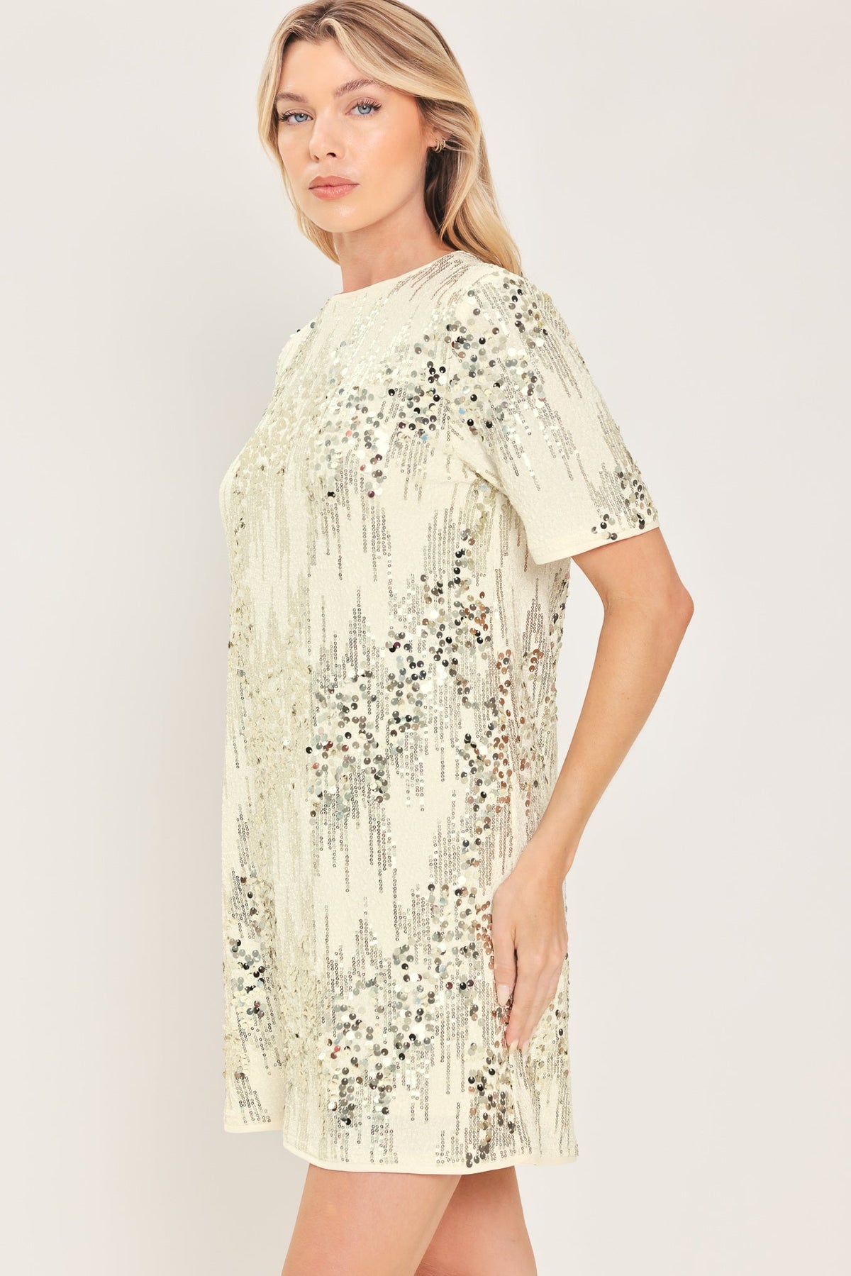 Flying Tomato Noir & Ivory Black/cream Statement Dress view 12
