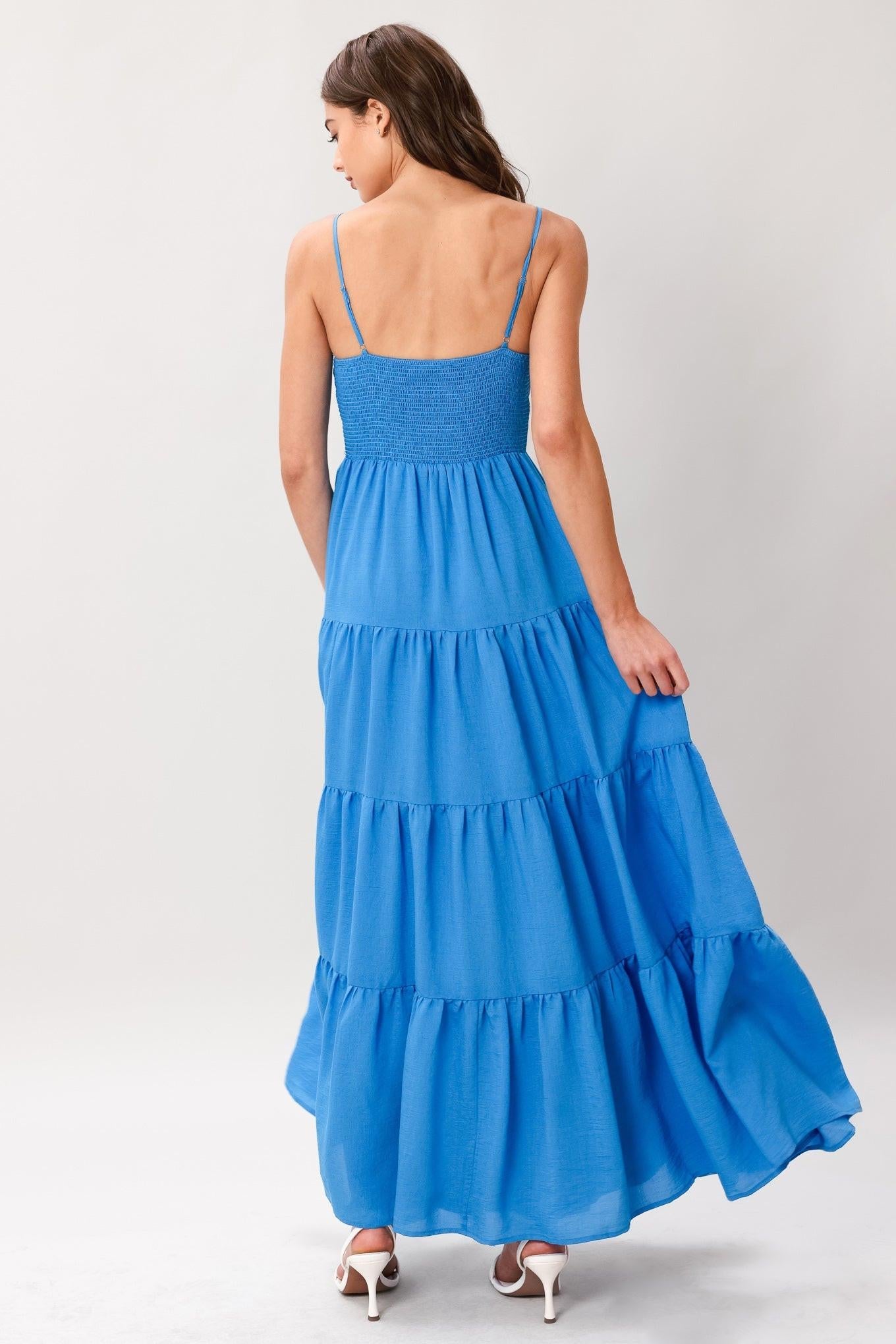 Flying Tomato Nomad Bloom Woven Maxi Dress in BROWN view 6
