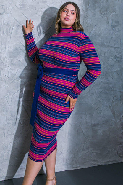 Flying Tomato Noteworthy Shine Sweater Midi Dress view 9 - Dress Sweater