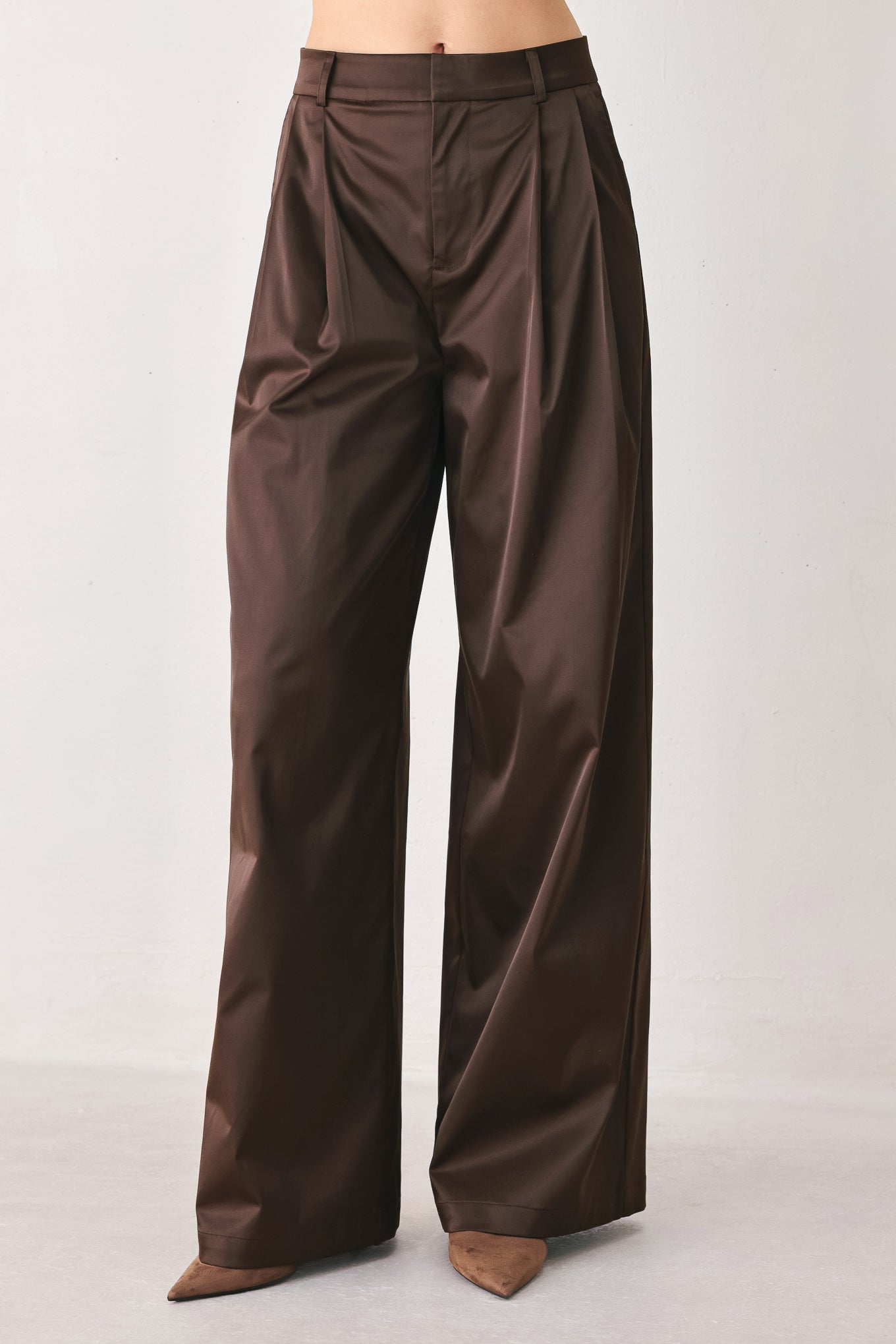 Flying Tomato Parchment Relaxed-fit Woven Pants in BROWN - Relaxed Fit - Flying Tomato Clothing (bottom)