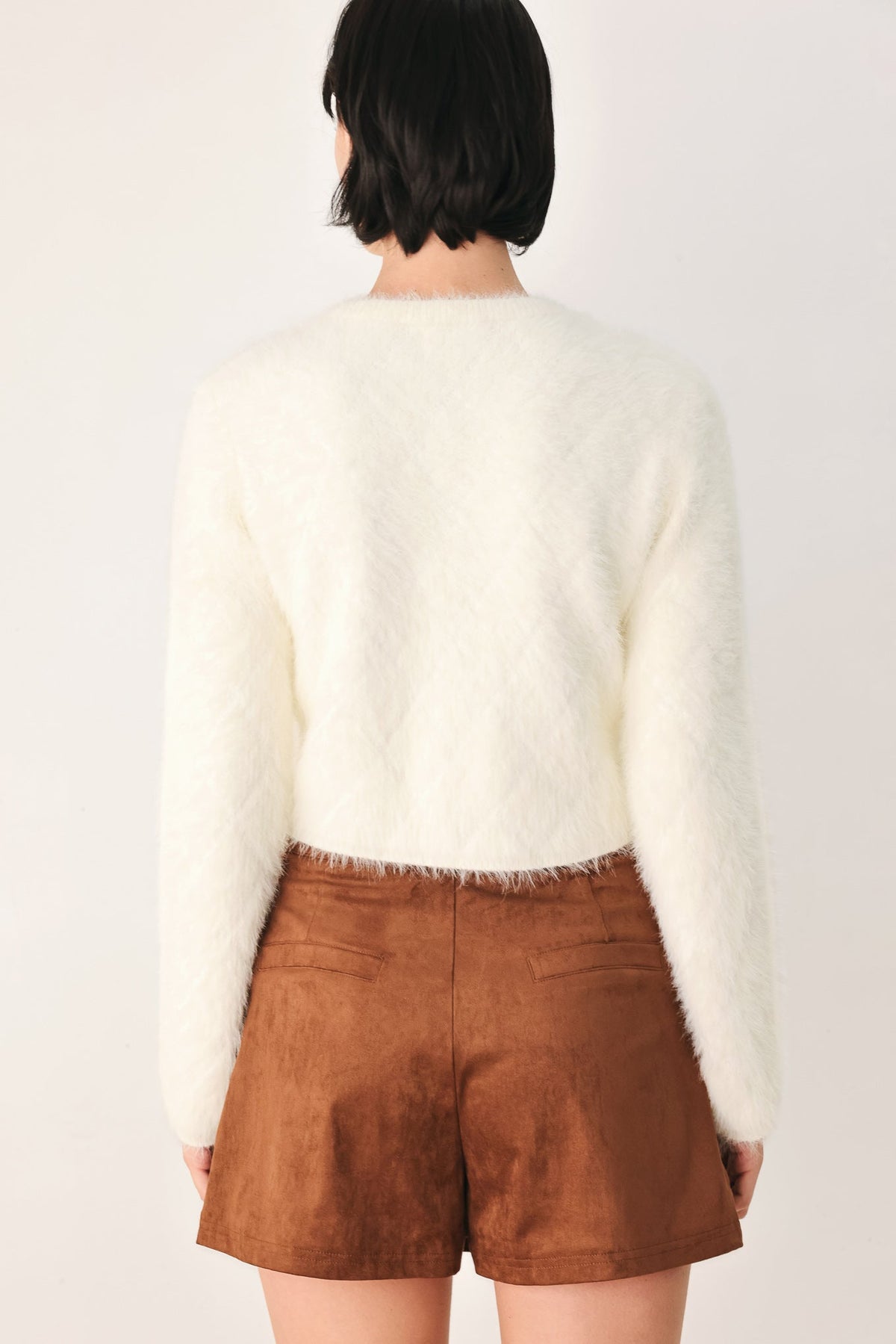 Flying Tomato Polished Moments Cropped Cardigan Top view 14 - Pol Cardigan