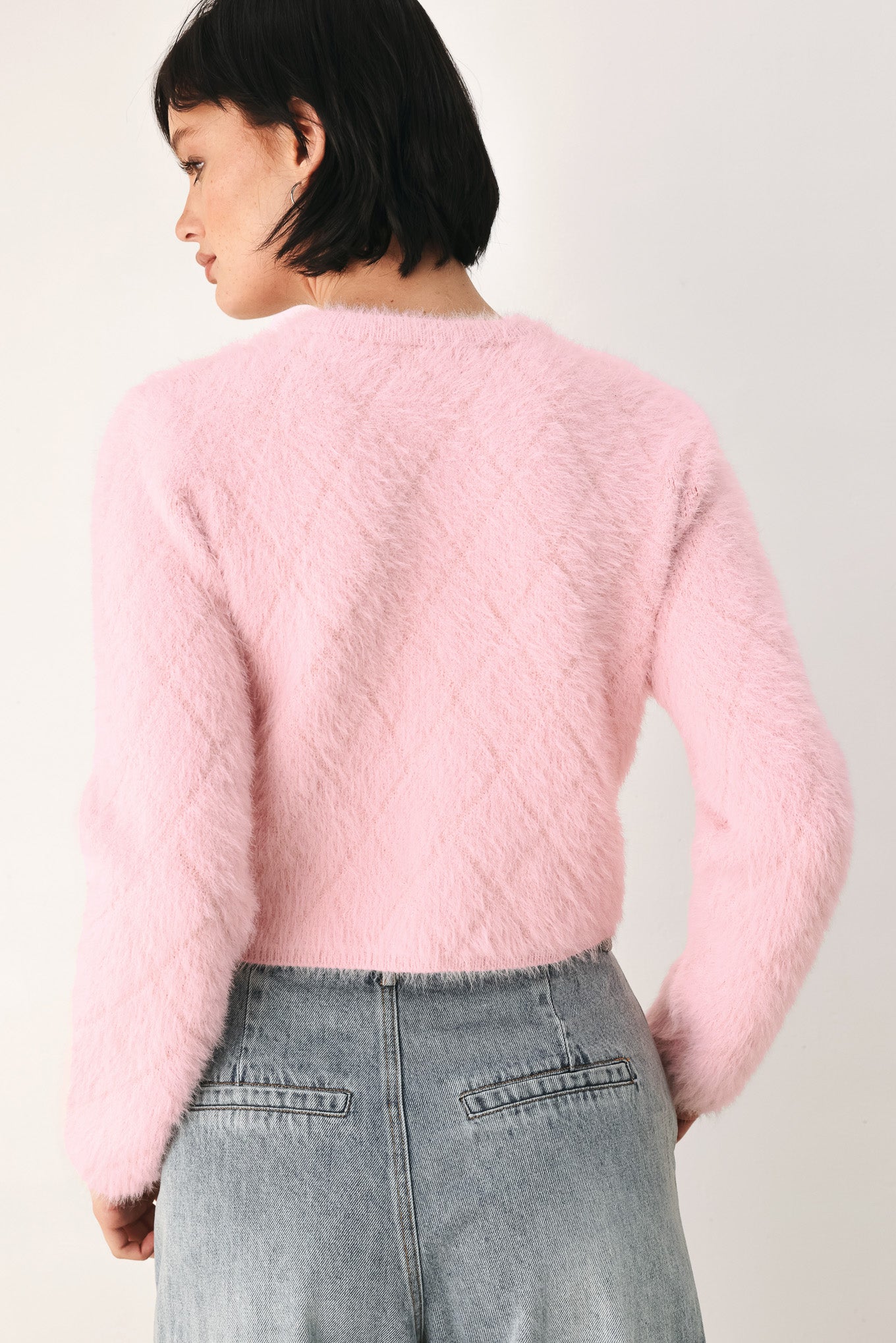 Flying Tomato Polished Moments Cropped Cardigan Top view 20 - Pol Cardigan