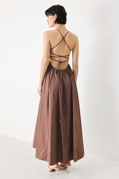 Flying Tomato Pure Line Woven Midi Dress view 7 - Pure Cotton A Line Dress