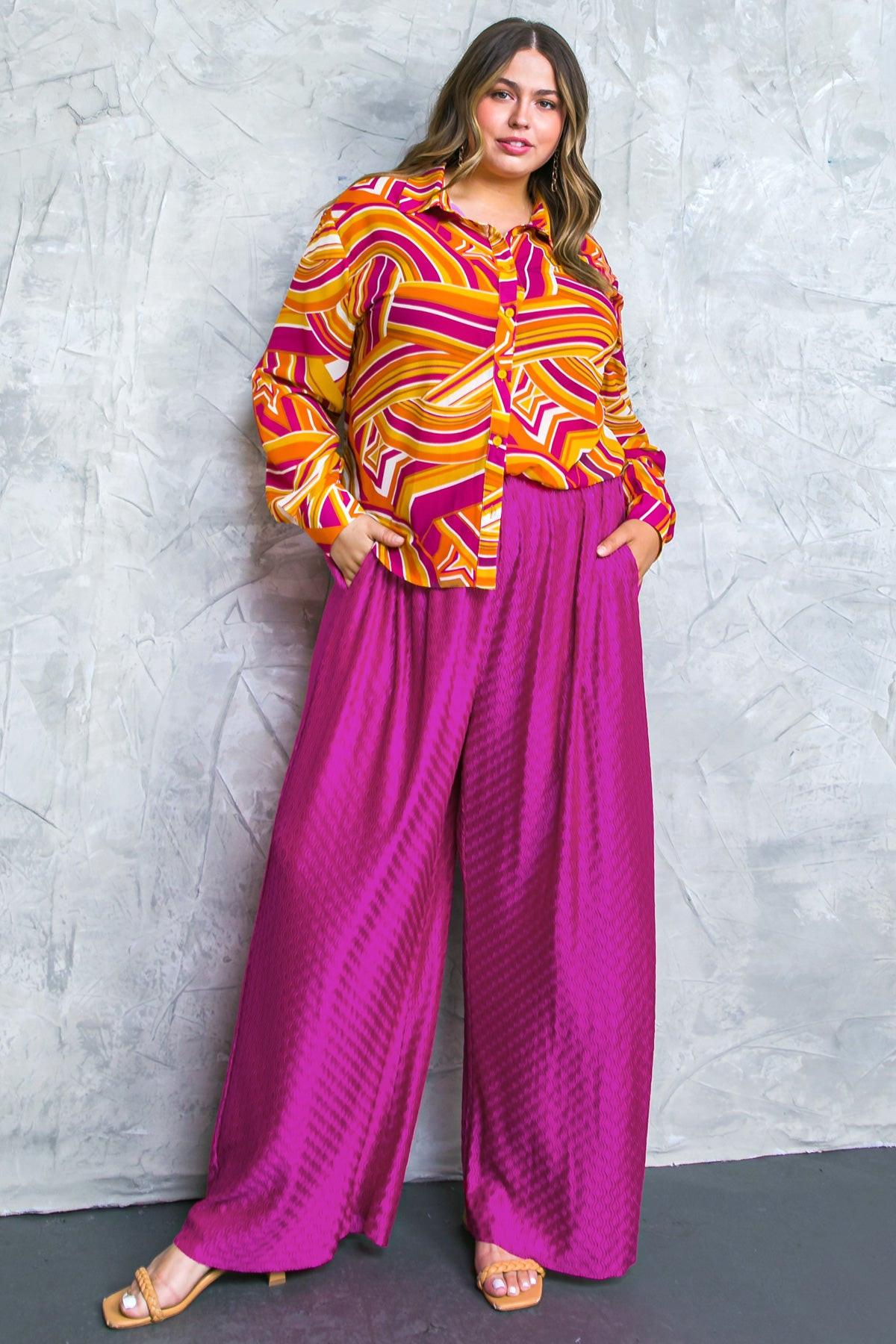 Flying Tomato Regal Romance Woven Pants view 10 (bottom)