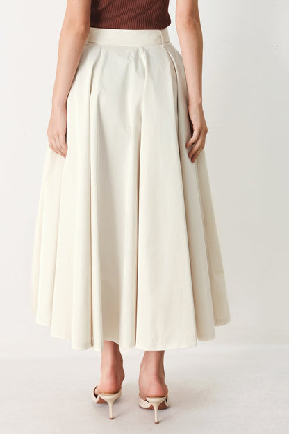 Flying Tomato Rouge Allure Woven Full Midi Skirt in BLACK view 8 - Rouge Skirt (dress)