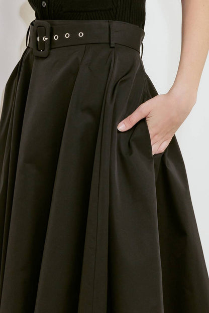 Flying Tomato Rouge Allure Woven Full Midi Skirt view 16 - Rouge Skirt (dress)