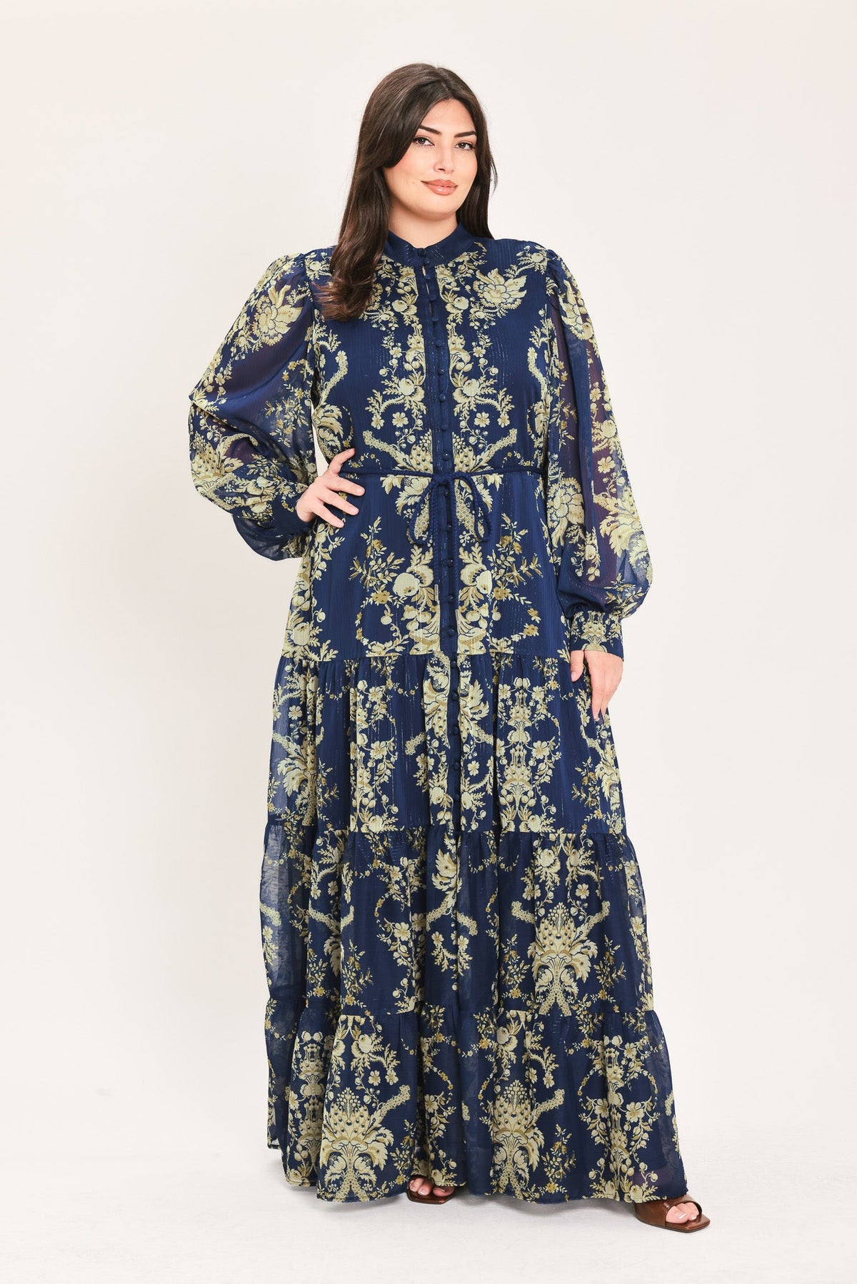 Flying Tomato Royal Heritage Bloom Woven Maxi Dress view 11 - Royal Heritage Dressage Saddle