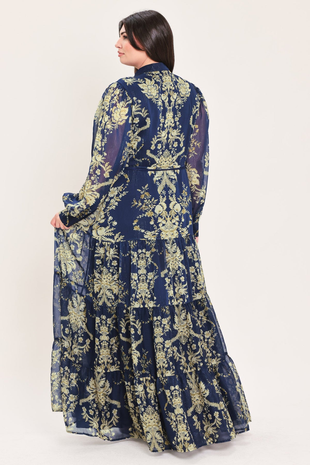 Flying Tomato Royal Heritage Bloom Woven Maxi Dress view 12 - Royal Heritage Dressage Saddle