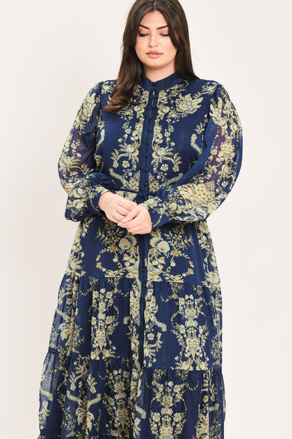 Flying Tomato Royal Heritage Bloom Woven Maxi Dress view 7 - Royal Heritage Dressage Saddle