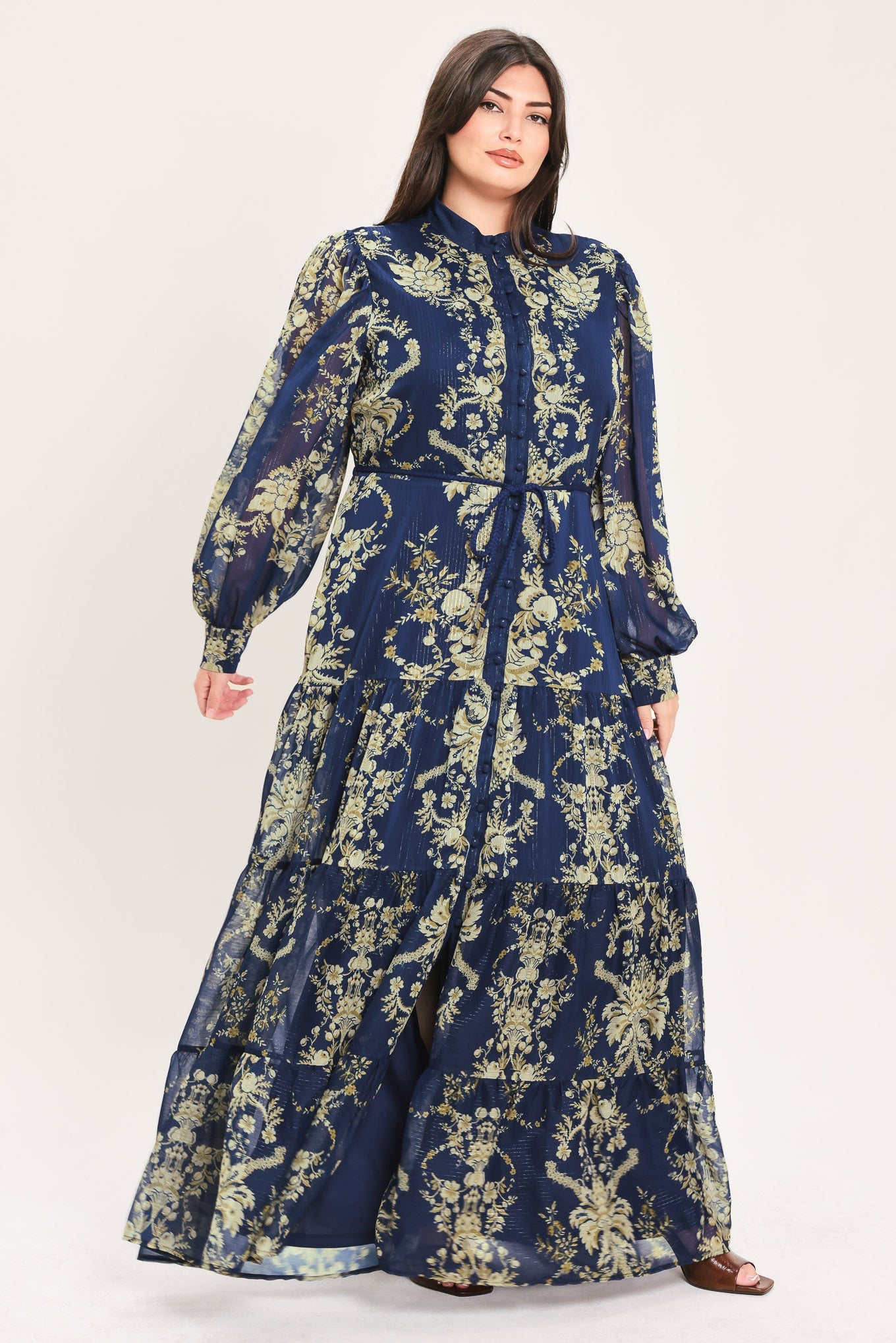Flying Tomato Royal Heritage Bloom Woven Maxi Dress view 8 - Royal Heritage Dressage Saddle