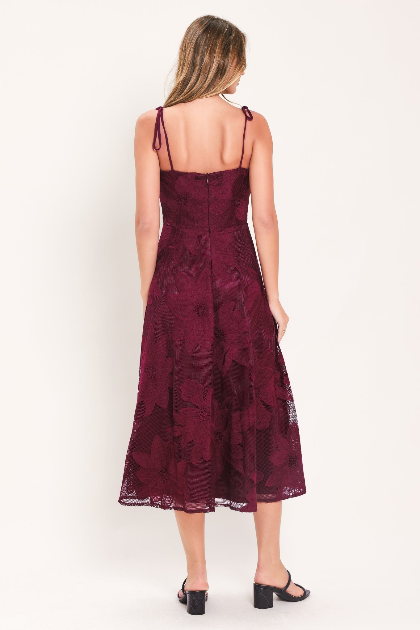 Flying Tomato Sandy Bloom Floral Woven Lace Midi Dress view 23 - Sandra Bloom Dress