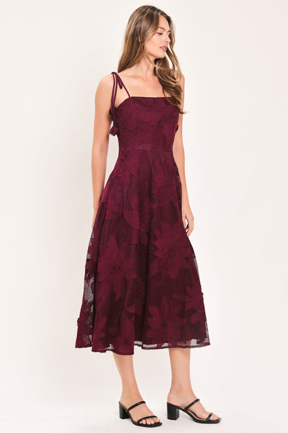 Flying Tomato Sandy Bloom Floral Woven Lace Midi Dress view 24 - Sandra Bloom Dress