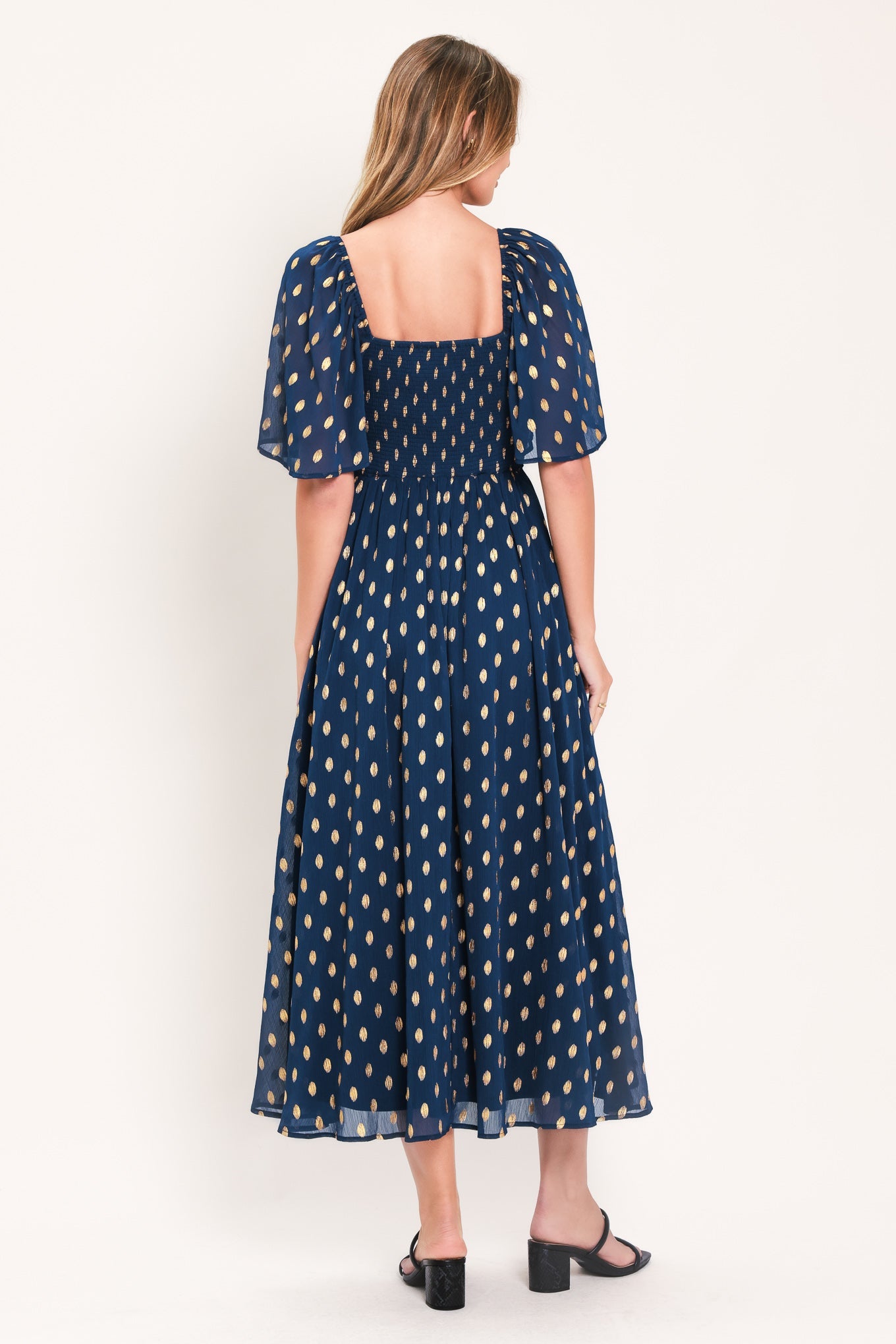 Flying Tomato Shimmering Sky Affection Woven Midi Dress view 13 - Glowing Sky Dress