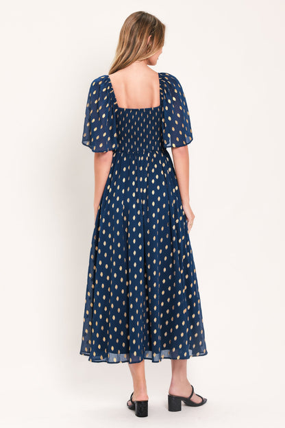 Flying Tomato Shimmering Sky Affection Woven Midi Dress view 13 - Glowing Sky Dress