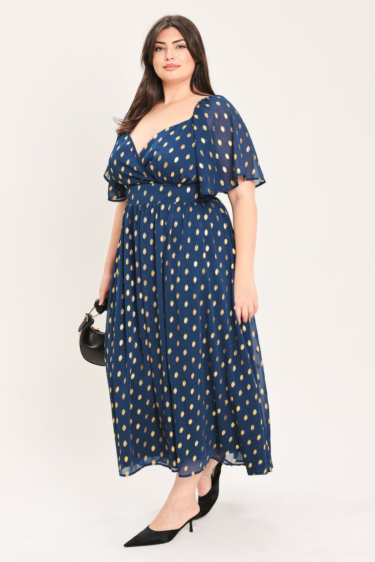 Flying Tomato Shimmering Sky Affection Woven Midi Dress view 16 - Glowing Sky Dress
