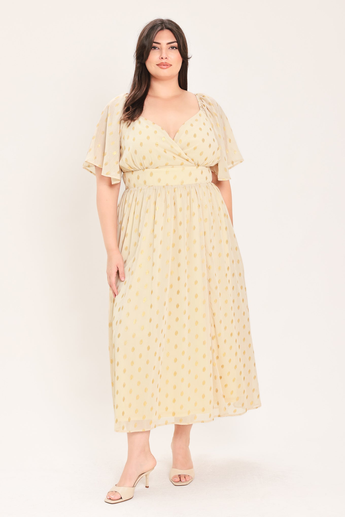 Flying Tomato Shimmering Sky Affection Woven Midi Dress view 17 - Glowing Sky Dress