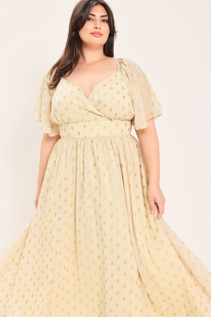 Flying Tomato Shimmering Sky Affection Woven Midi Dress view 18 - Glowing Sky Dress