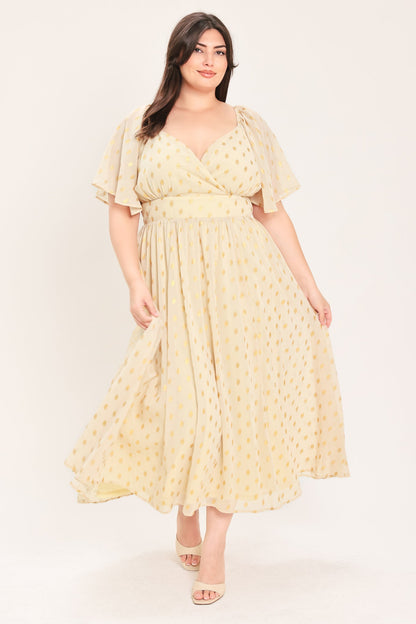 Flying Tomato Shimmering Sky Affection Woven Midi Dress view 20 - Glowing Sky Dress