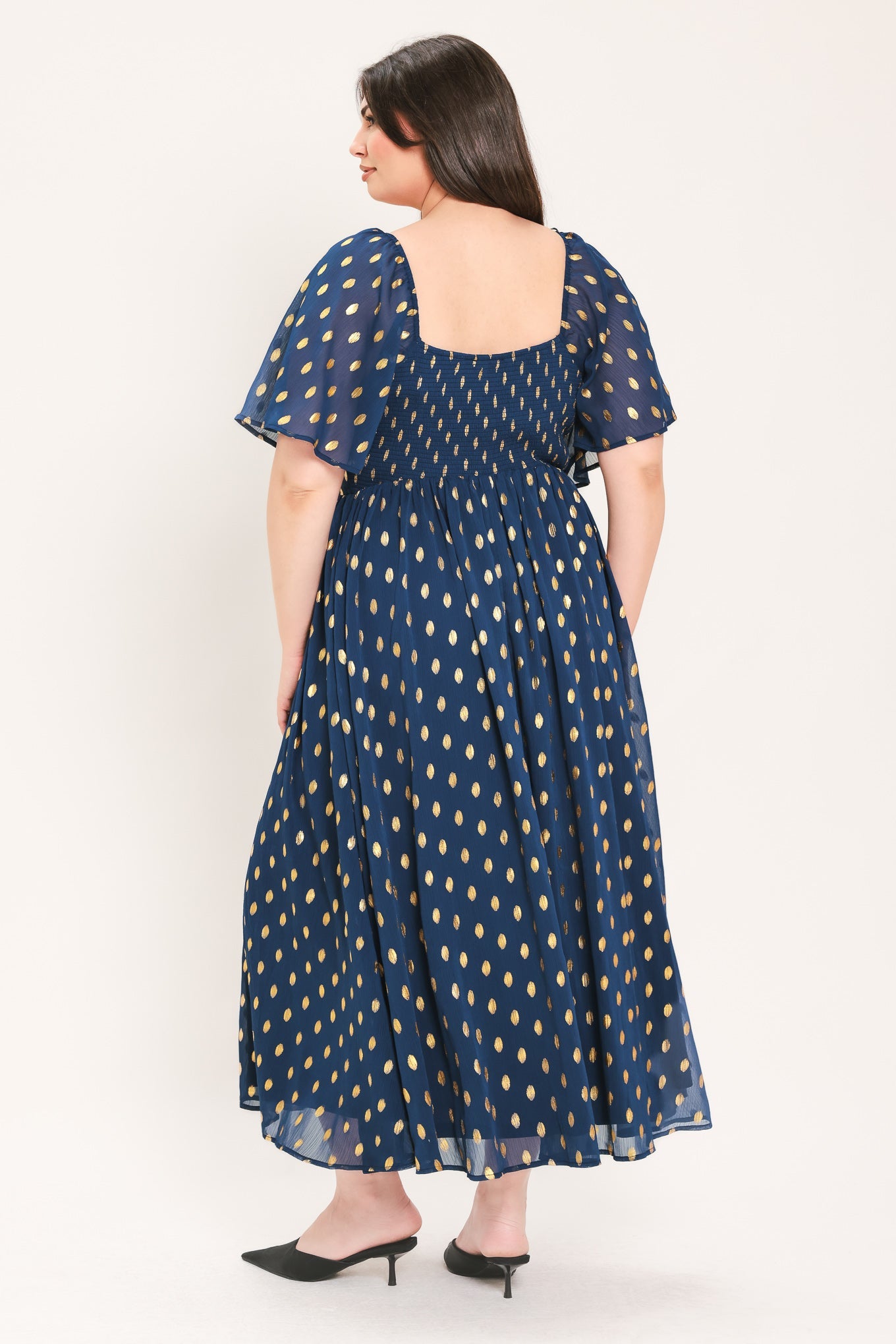 Flying Tomato Shimmering Sky Affection Woven Midi Dress view 26 - Glowing Sky Dress