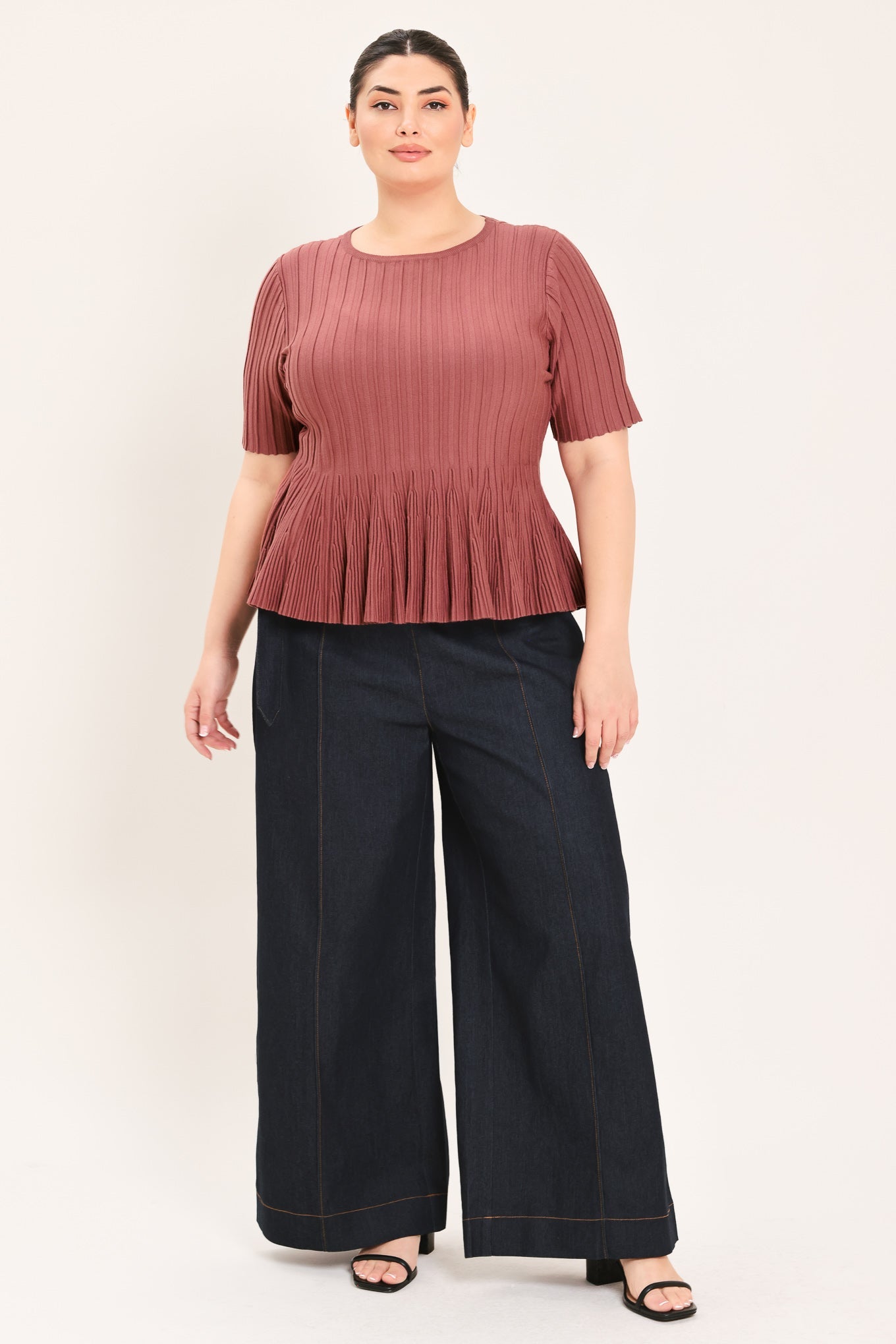 Flying Tomato Soft Girl Sweater Knit Top view 10 - Fall Wardrobe Essential - Soft Knit Girls Top
