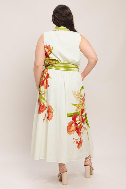 Flying Tomato Spring Heirloom Woven Midi Dress view 9