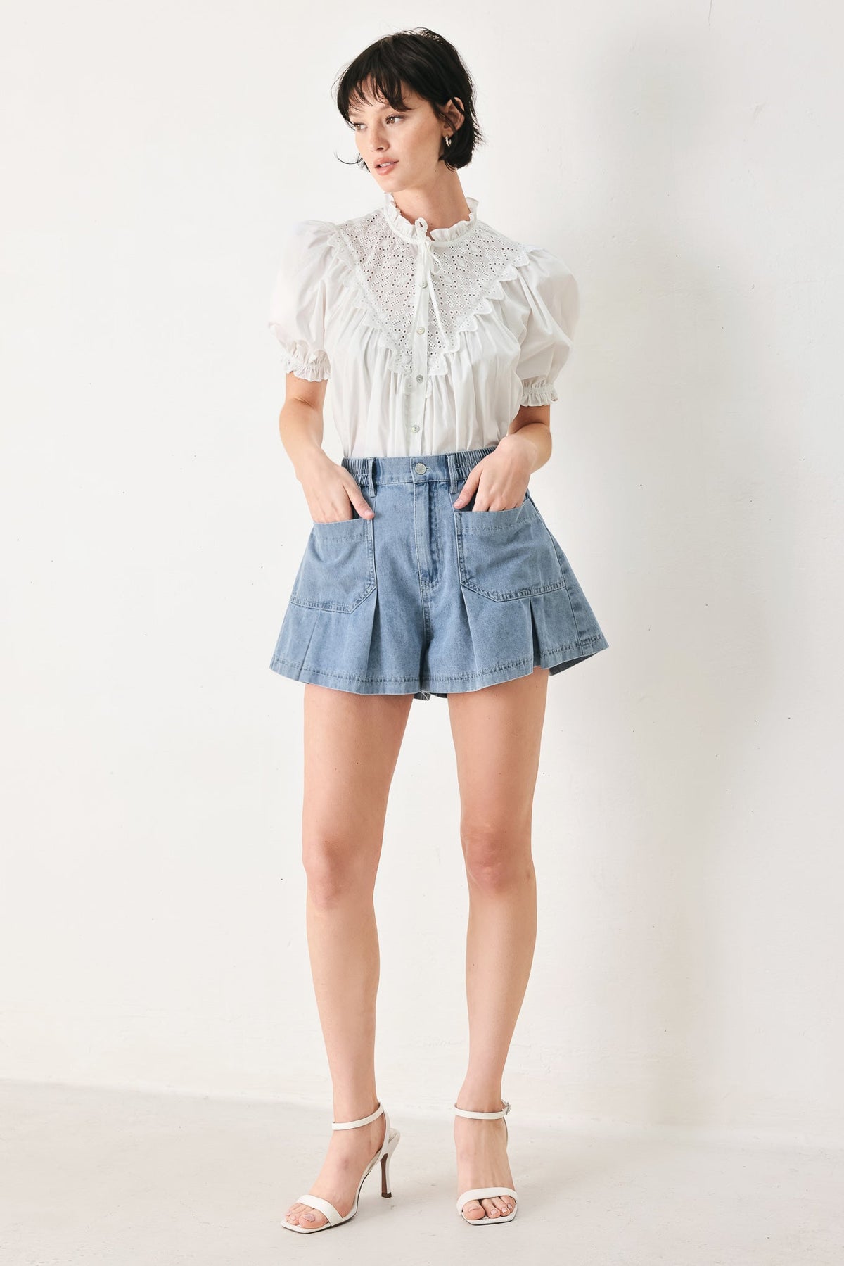 Flying Tomato Sweet Note Moment Woven Top - MeeeShop Women's Fashion