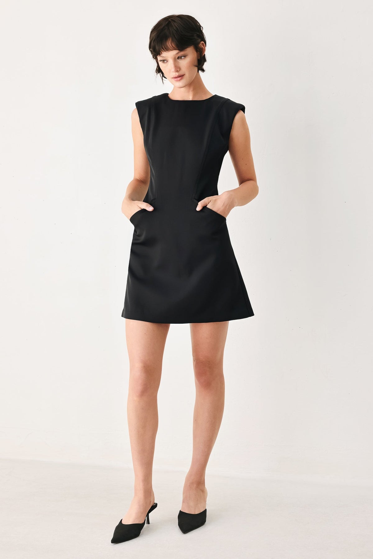 Flying Tomato the Modern Icon Woven Shift Dress - MeeeShop Women's Fashion
