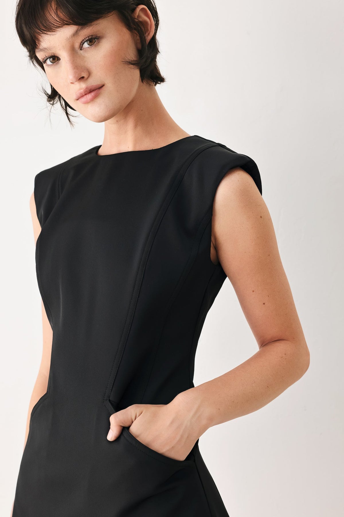 Flying Tomato the Modern Icon Woven Shift Dress - MeeeShop Women's Fashion