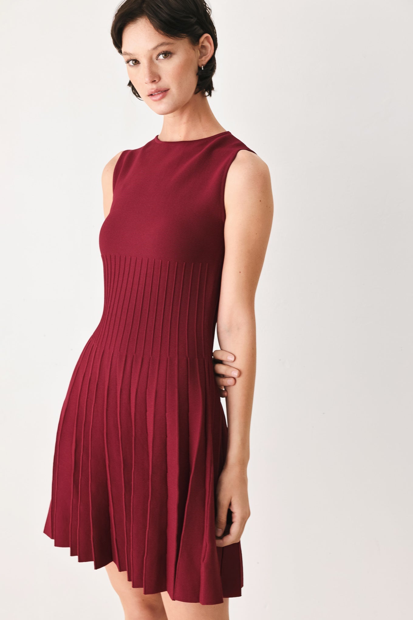 Flying Tomato the Weekend Estate Sweater Knit Mini Dress in NEUTRAL view 4 - Fall Wardrobe Essential - Dress Sweater
