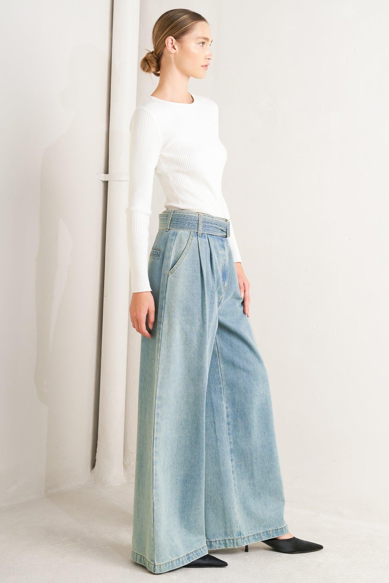 Flying Tomato Think of Me Denim Pants view 11 - Thin Denim Pants (bottom)