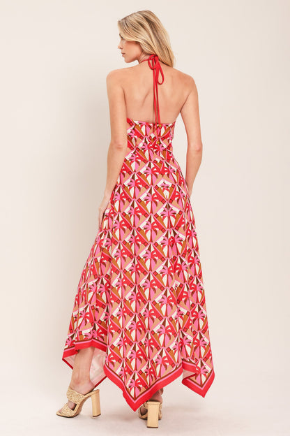 Flying Tomato Tropical Temptation Halter Woven Midi Dress view 13 - Tropical Temptation Dress Code