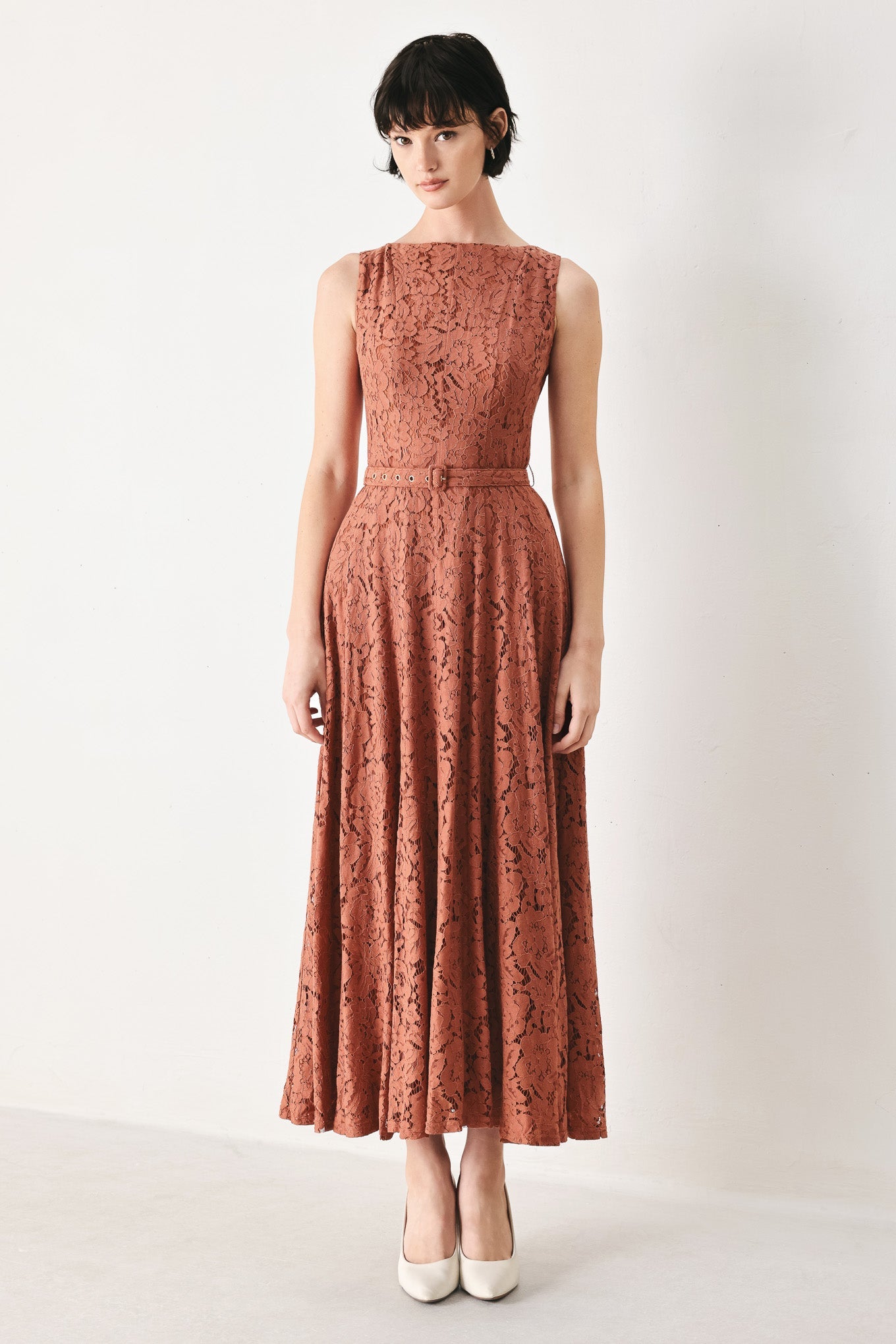 Flying Tomato True Romance Woven Lace Midi Dress view 4 - True Romance Dress Up