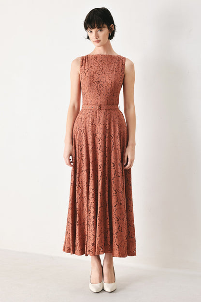 Flying Tomato True Romance Woven Lace Midi Dress view 4 - True Romance Dress Up