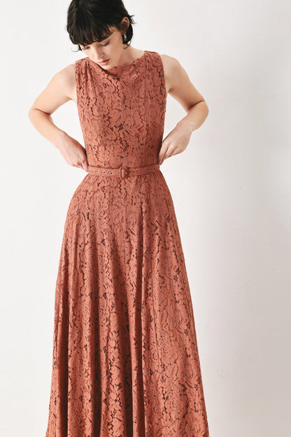 Flying Tomato True Romance Woven Lace Midi Dress view 6 - True Romance Dress Up
