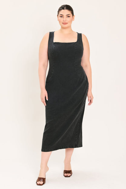 Flying Tomato Urban Chic Denim Midi Dress view 10 - Urban Chic Dress Code