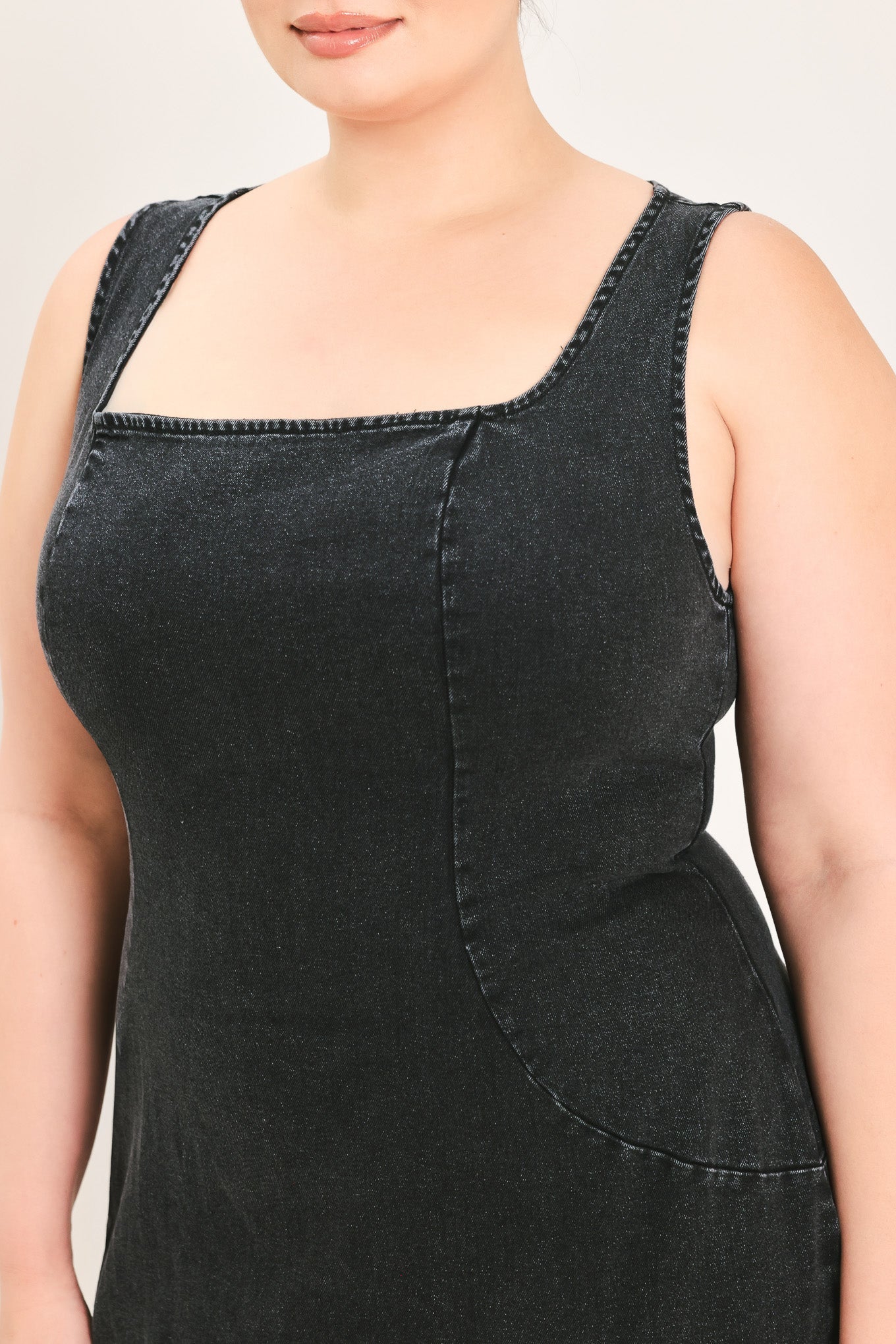 Flying Tomato Urban Chic Denim Midi Dress view 12 - Urban Chic Dress Code