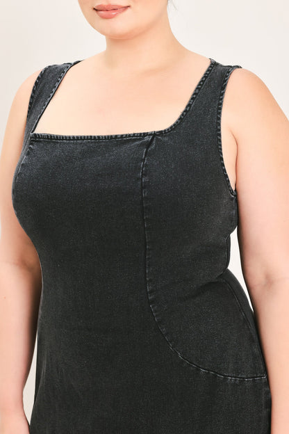 Flying Tomato Urban Chic Denim Midi Dress view 12 - Urban Chic Dress Code