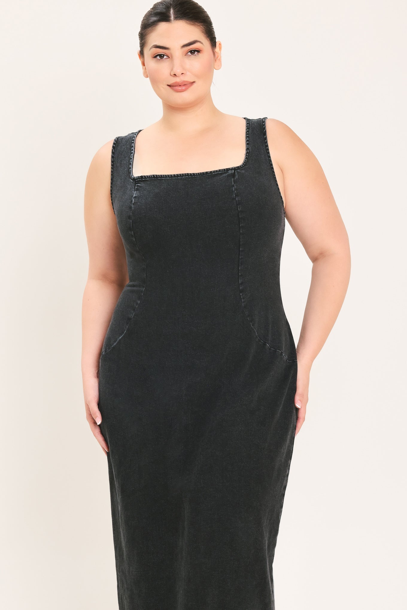 Flying Tomato Urban Chic Denim Midi Dress view 9 - Urban Chic Dress Code