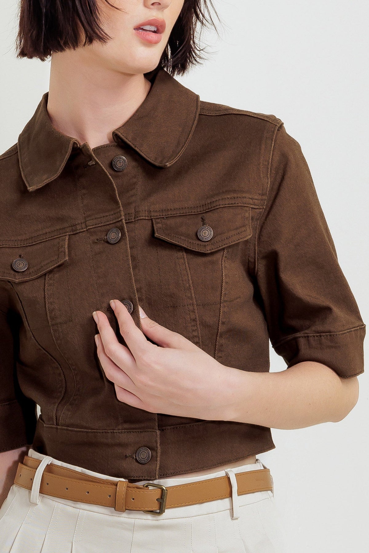 Flying Tomato Vineyard Chic Twill Jacket - MeeeShop Women's Fashion