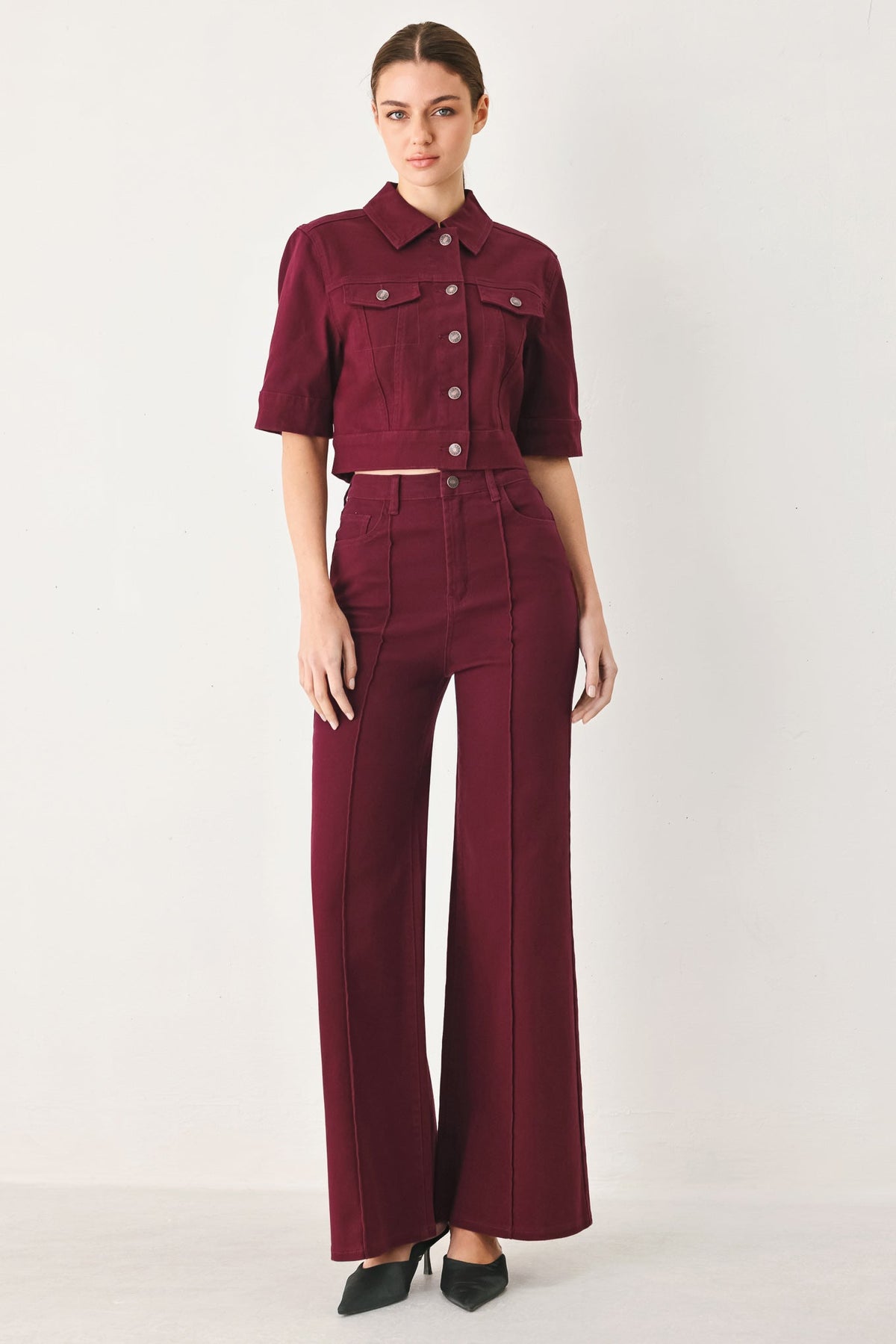 Flying Tomato Vineyard Chic Twill Jacket - MeeeShop Women's Fashion