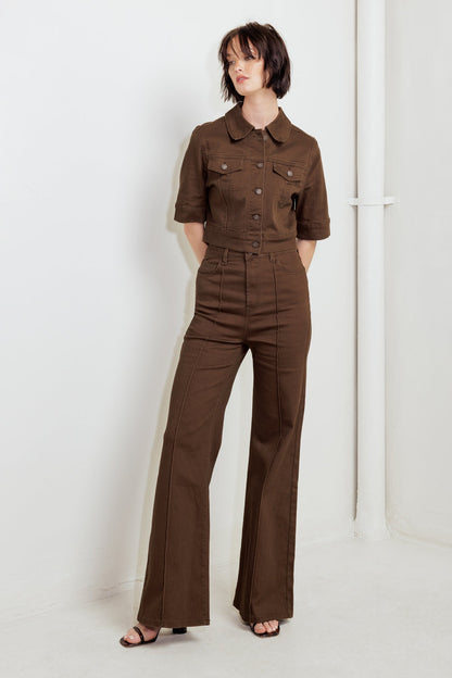 Flying Tomato Vineyard Chic Twill Jacket view 14 - Flying Tomato Shirt (layer)