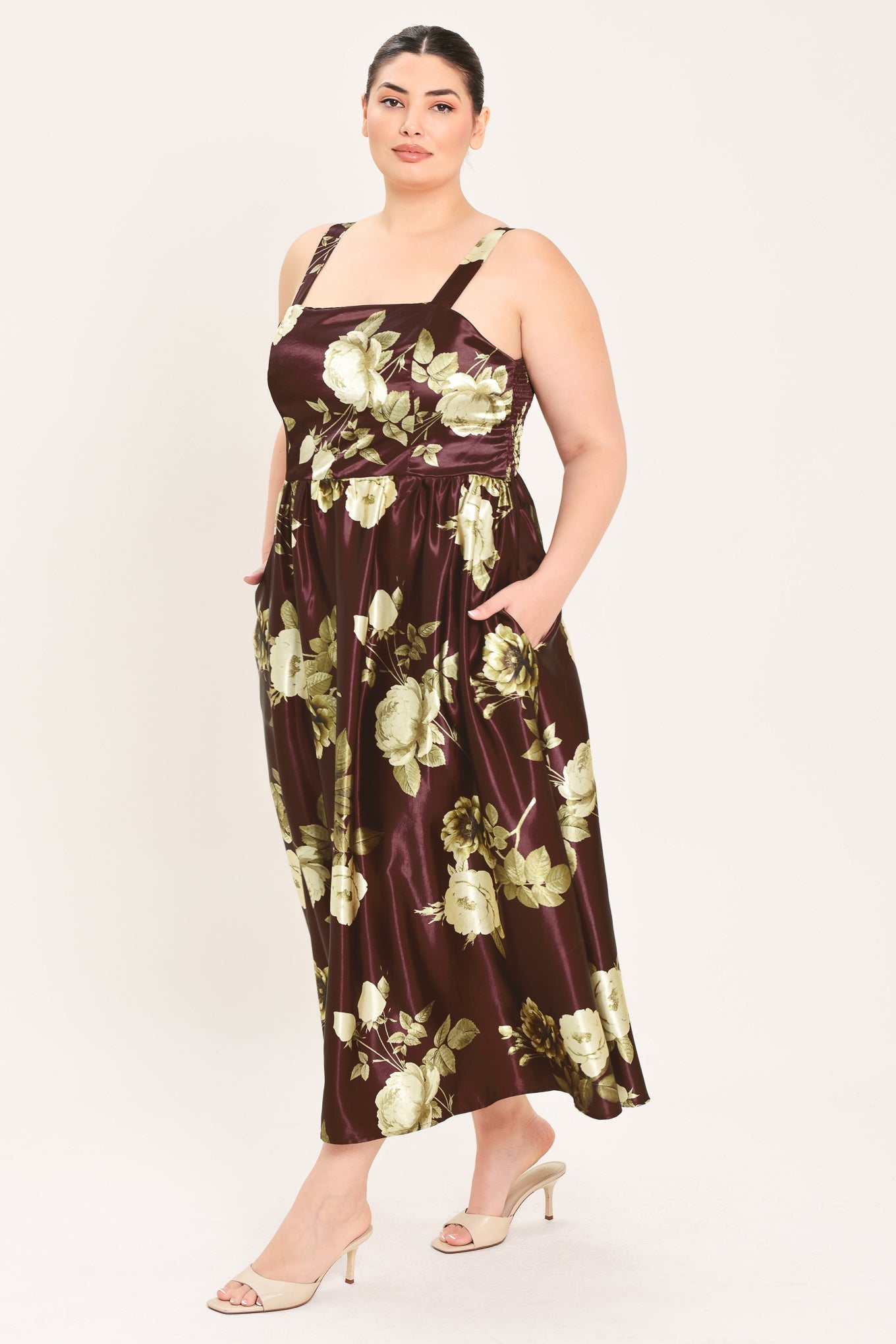 Flying Tomato Wine Garden Lullaby Woven Midi Dress view 10 - Wine Garden Dress Code