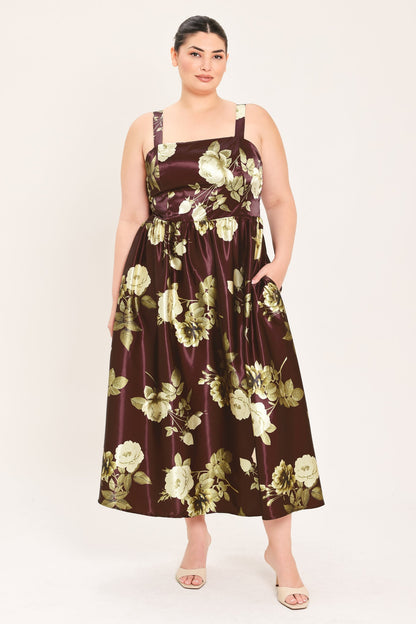 Flying Tomato Wine Garden Lullaby Woven Midi Dress view 11 - Wine Garden Dress Code