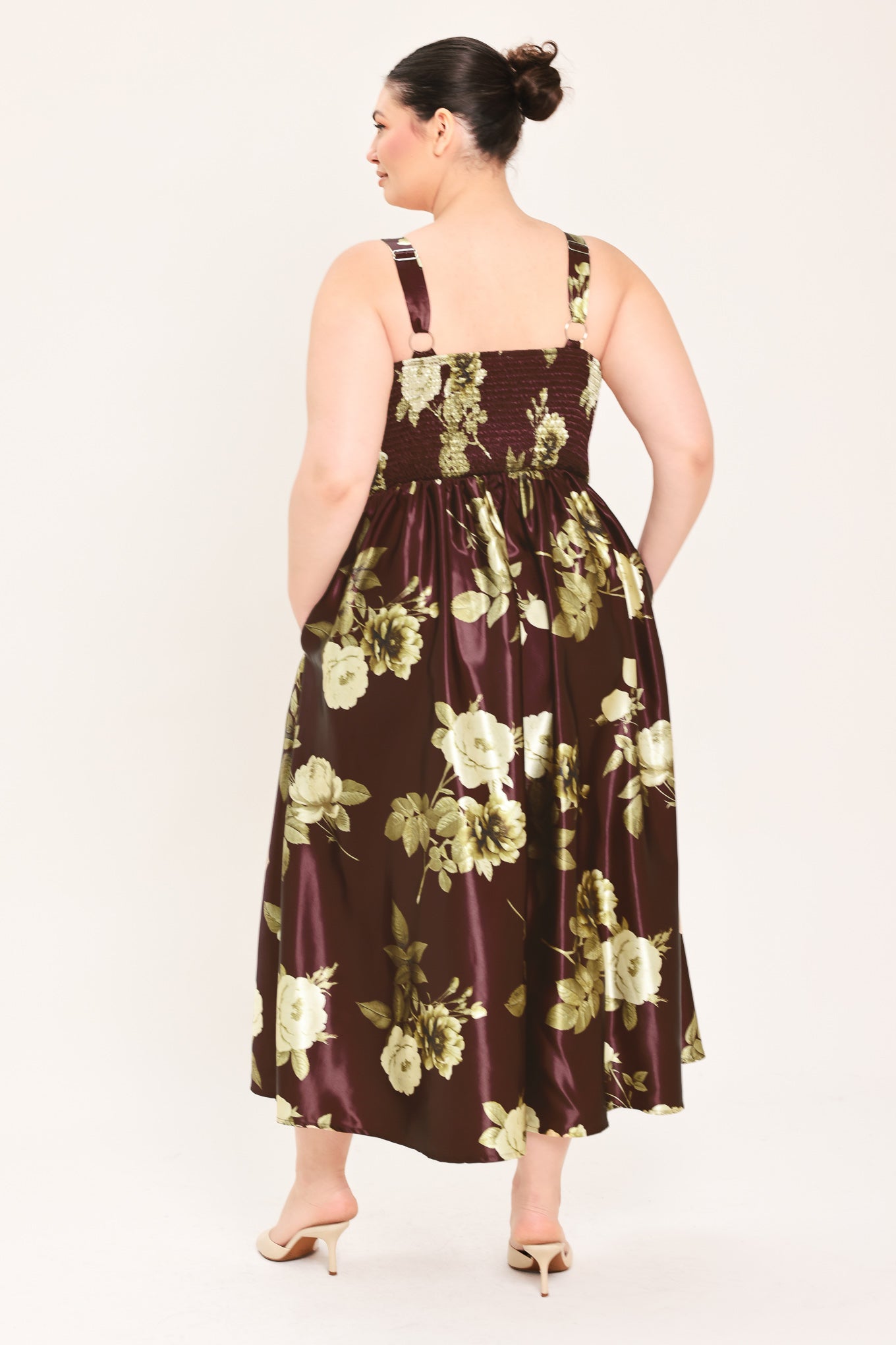 Flying Tomato Wine Garden Lullaby Woven Midi Dress view 12 - Wine Garden Dress Code