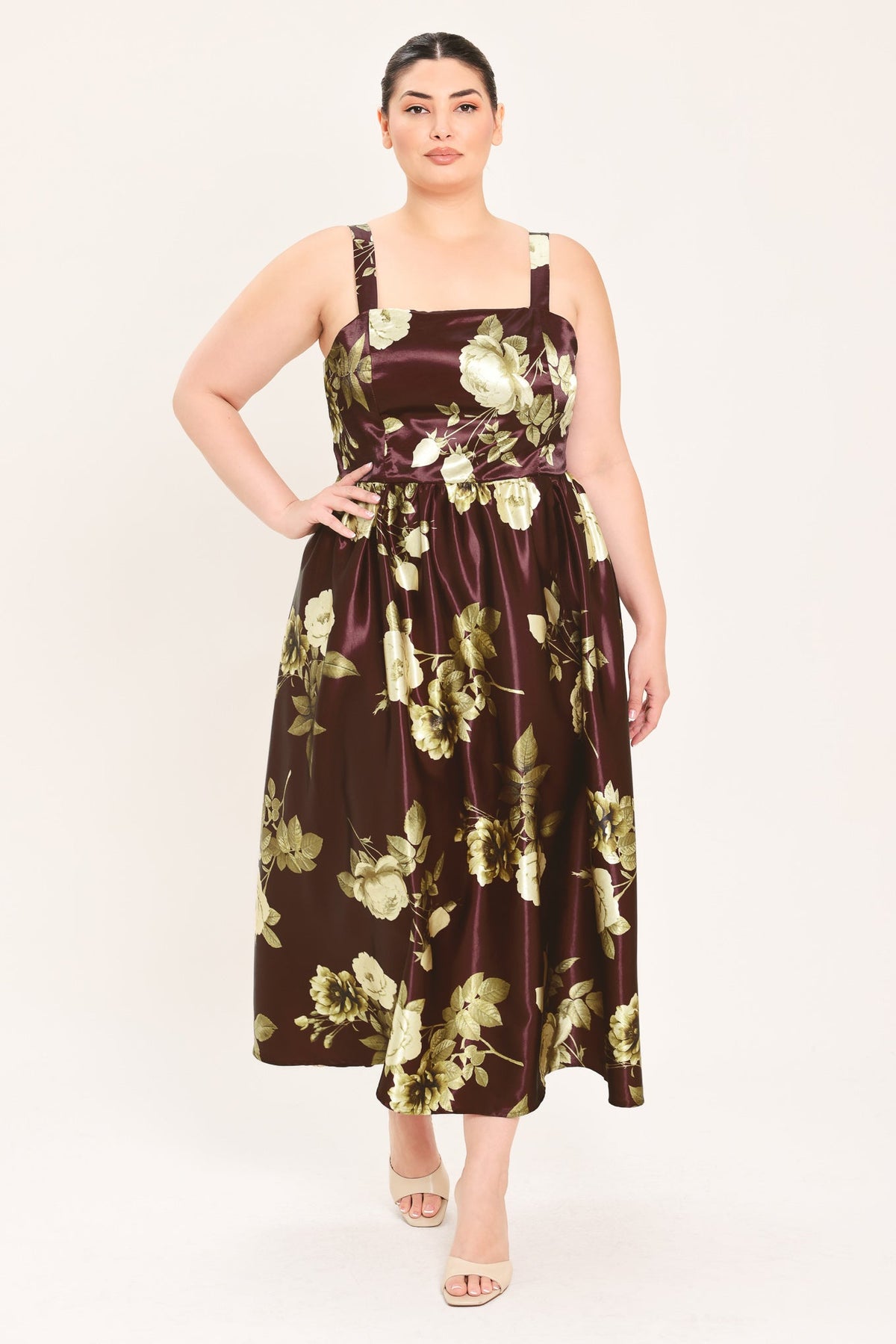 Flying Tomato Wine Garden Lullaby Woven Midi Dress view 8 - Wine Garden Dress Code