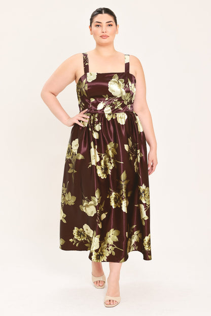 Flying Tomato Wine Garden Lullaby Woven Midi Dress view 8 - Wine Garden Dress Code