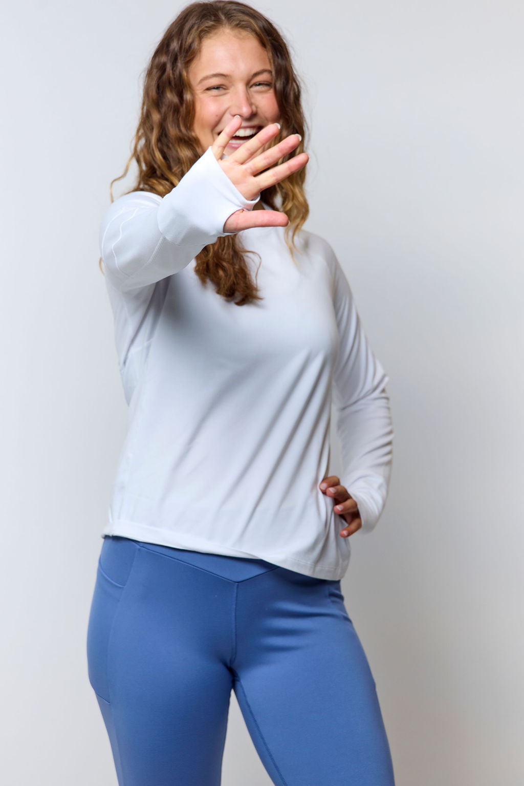 Foudy 2.0 Women's Long Sleeve Athletic Top in Coastal - Foudy Women'S Soccer