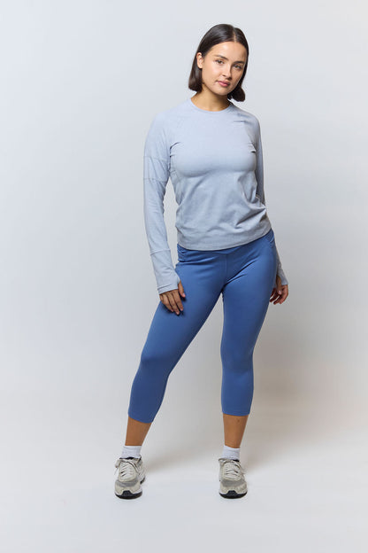 Foudy 2.0 Women's Long Sleeve Athletic Top in White view 12 - Foudy Women'S Soccer