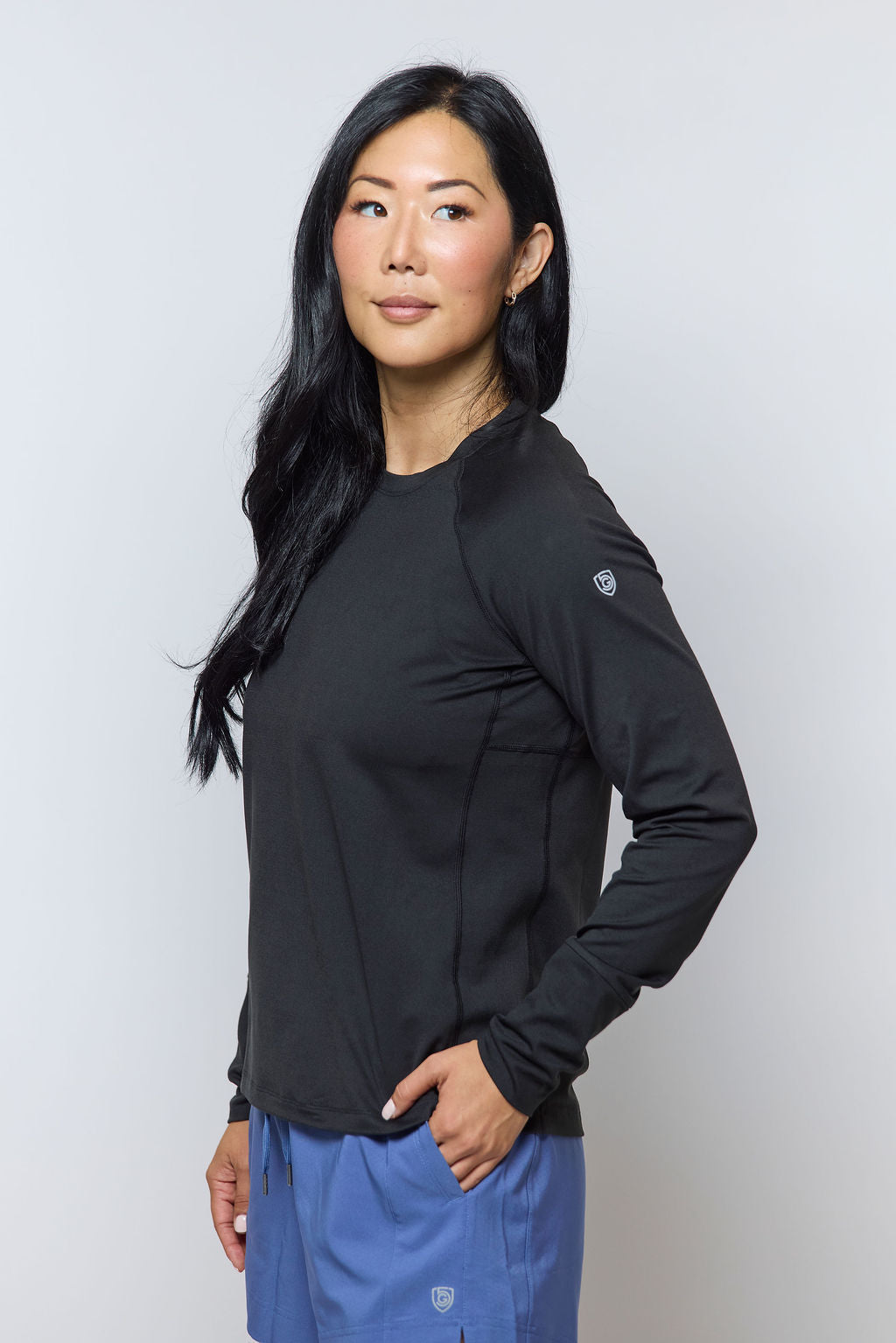 Foudy 2.0 Women's Long Sleeve Athletic Top in White view 7 - Foudy Women'S Soccer
